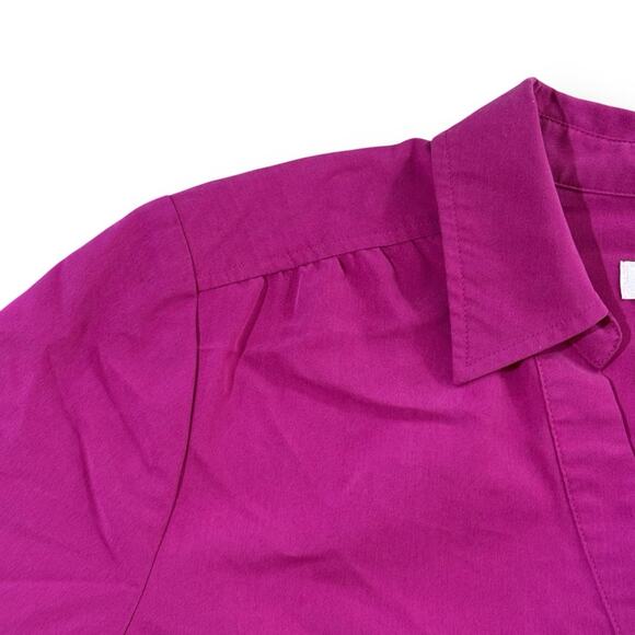 Chicos Top Womens 0 S/4 Pink Silky Modal V-neck Long Sleeve Button Up Stretch - Picture 8 of 10